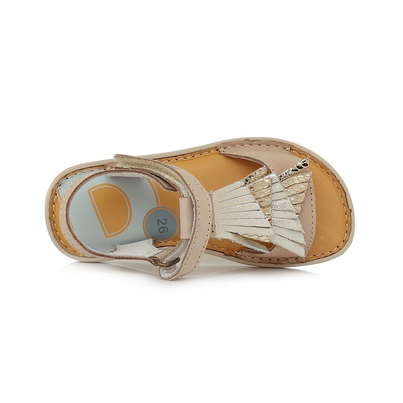 Kreminės barefoot basutės 26-31 d. G076-323M 3
