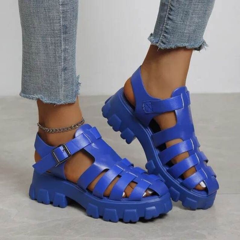 Mėlynis sandalai